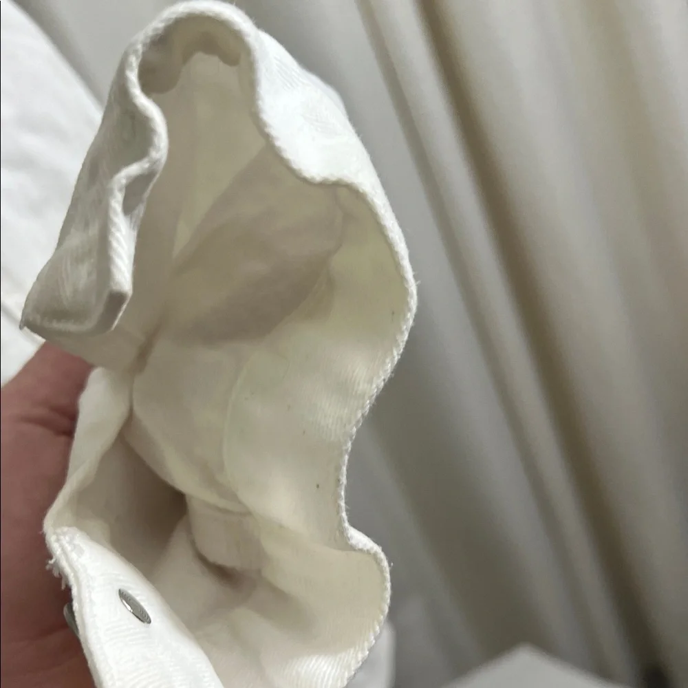 Time and Tru Women's Bright White Denim Jacket - Picture 6 of 6